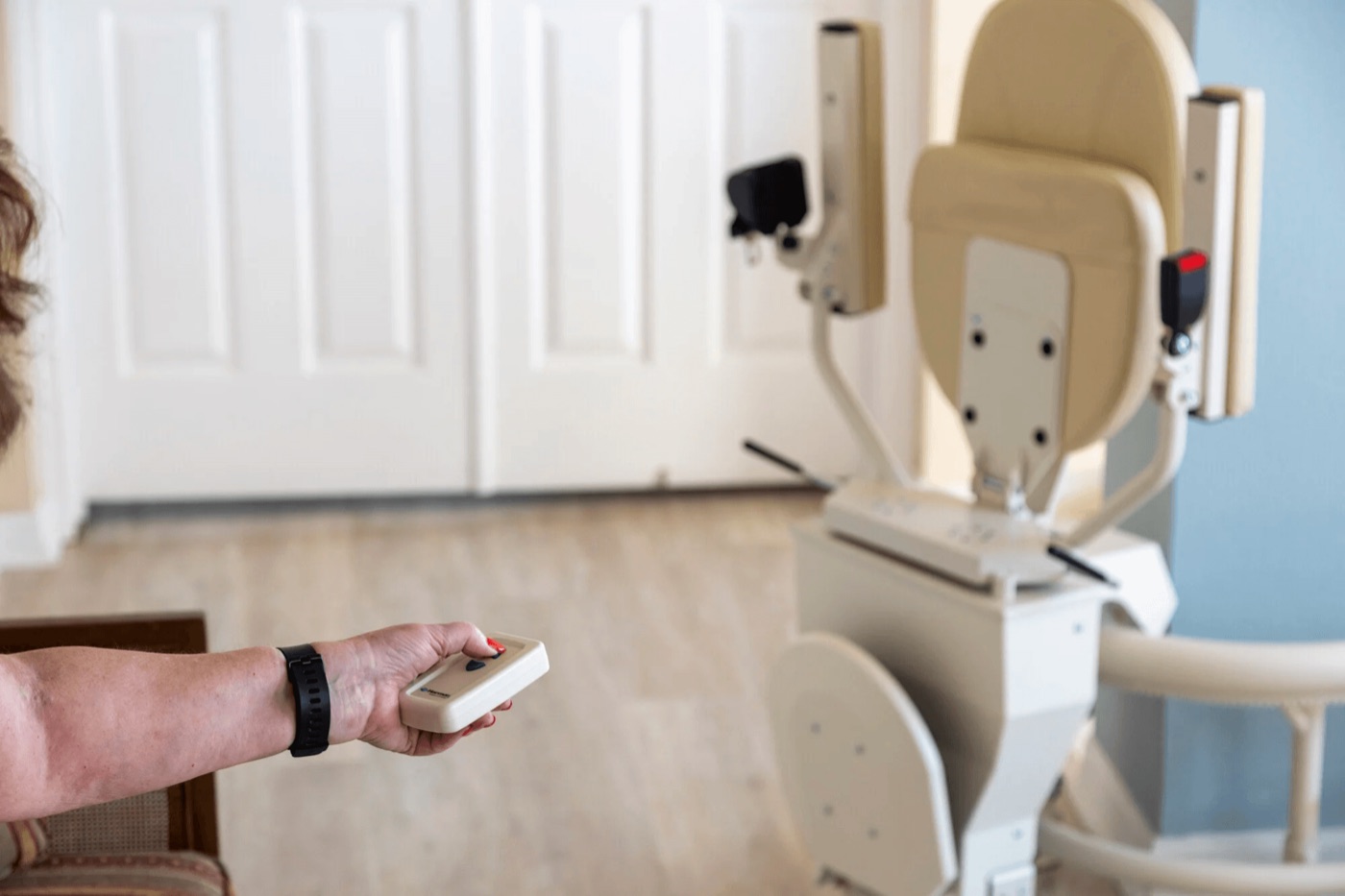 Handheld stairlift remote control